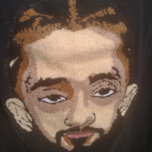 UNIQUE NIPSEY HUSSLE EMBROIDERED SHIRT FROM "RAW" OWN THE NOW BRAND SIZE L - Picture 8 of 12
